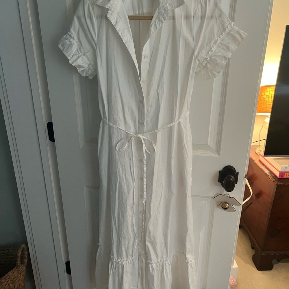 J. Crew Classic White Collared Shirt